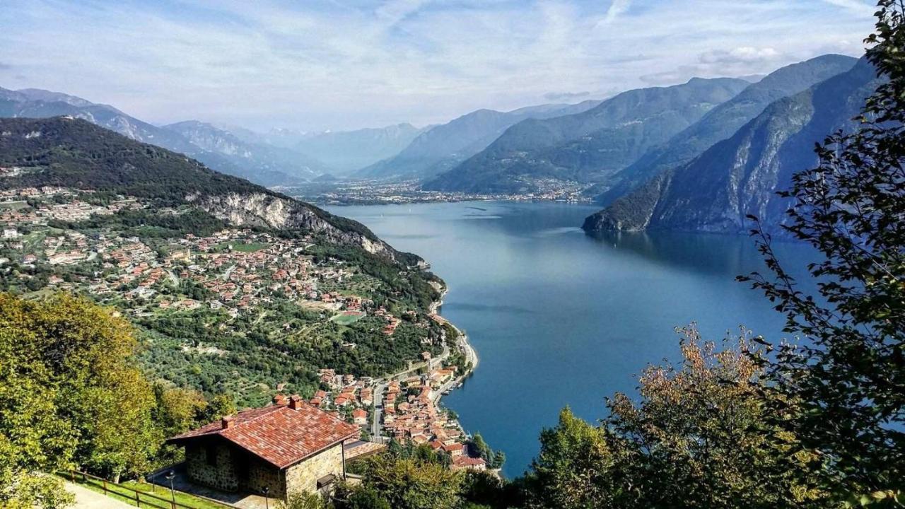 Irina'S House With View On Like And Swimming Pool Apartment Riva di Solto Exterior foto