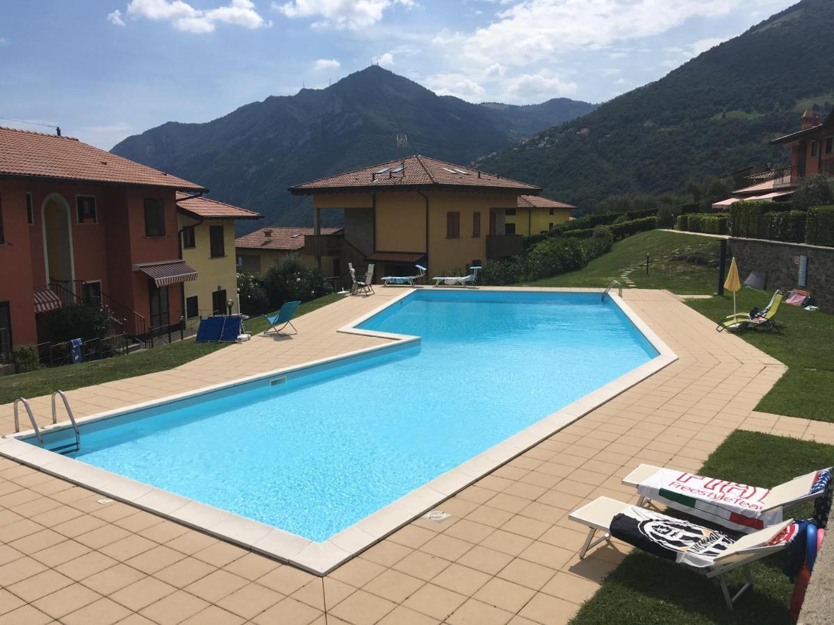 Irina'S House With View On Like And Swimming Pool Apartment Riva di Solto Exterior foto