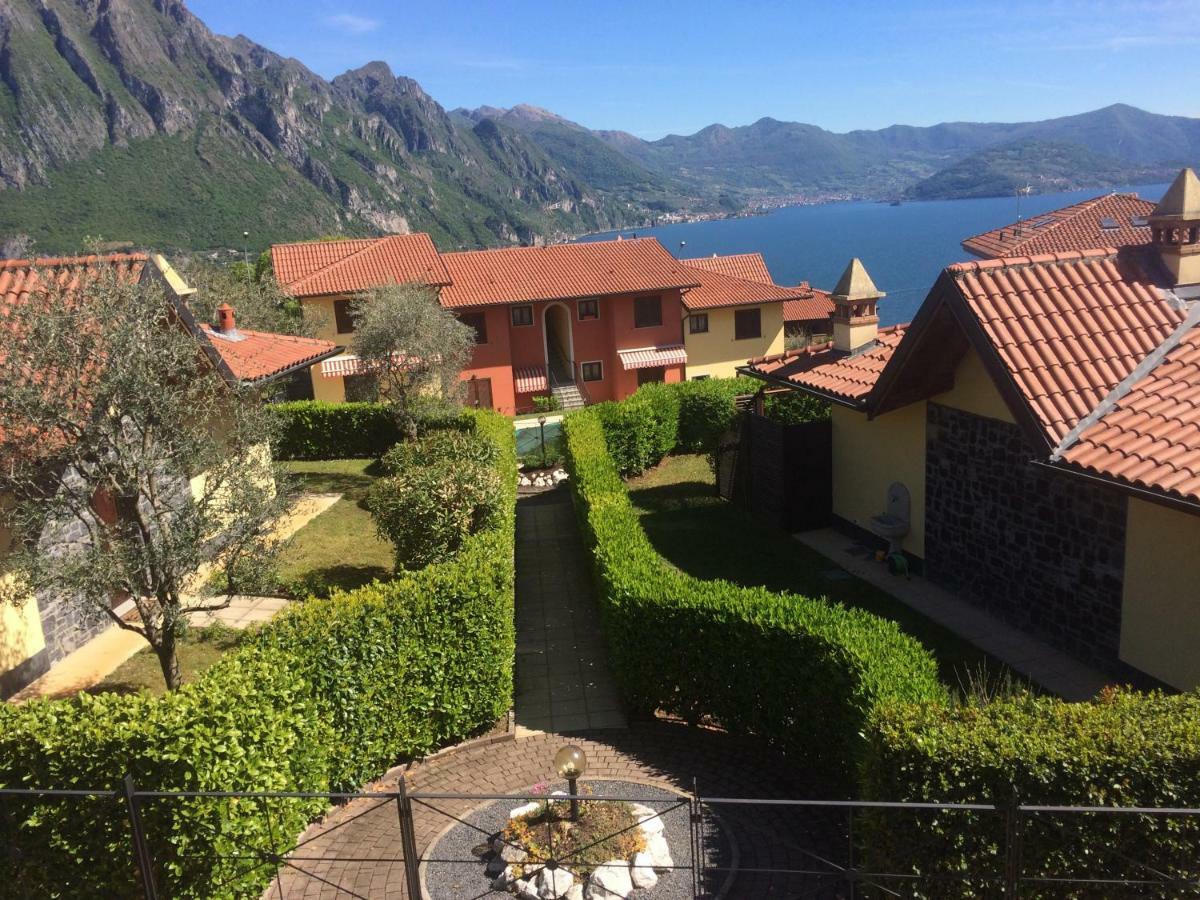Irina'S House With View On Like And Swimming Pool Apartment Riva di Solto Exterior foto